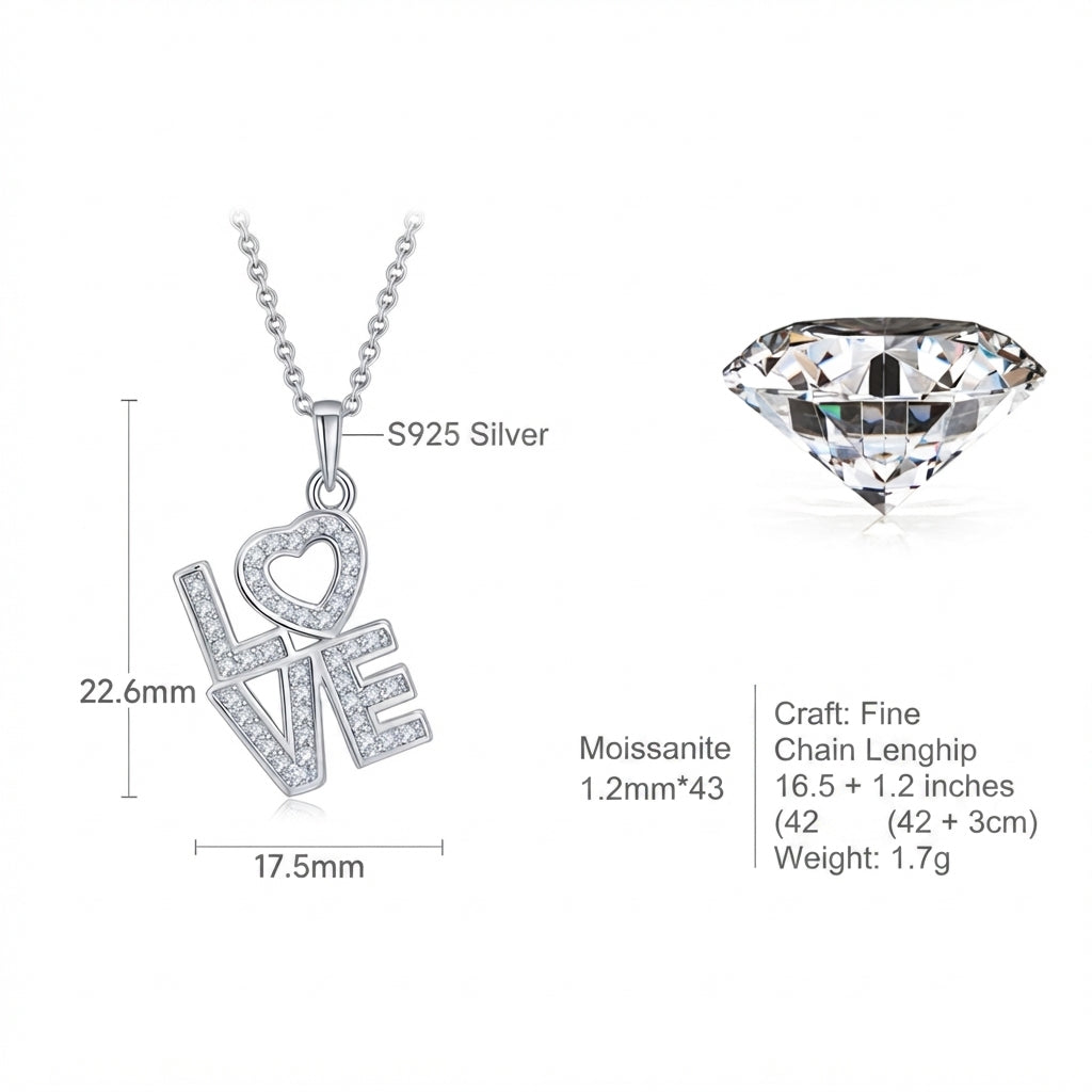 LOVE Pavé Necklace