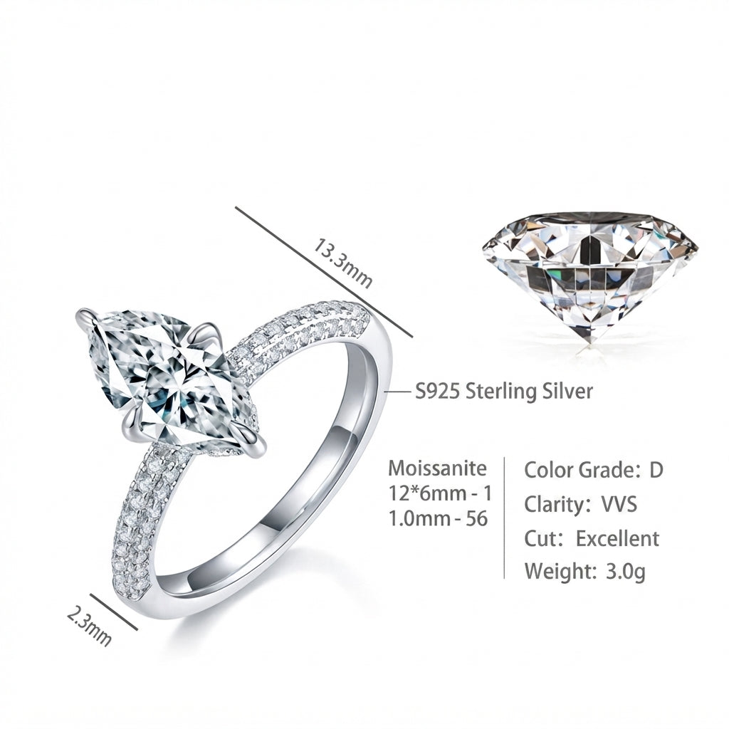 Silver Spark Ring